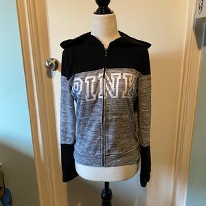 PINK VICTORIA SECRET ZIP UP HOODIE